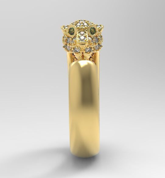 Panther ring replica brand 3D print model_14