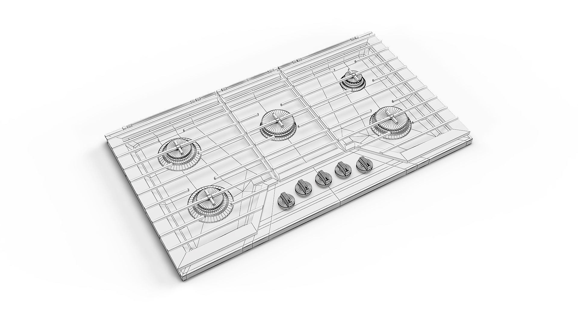 Whirlpool Gas Cooktop WCG55US6HS 3D model_2