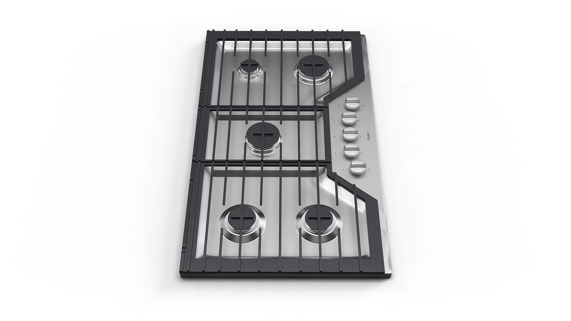 Whirlpool Gas Cooktop WCG55US6HS 3D model_5