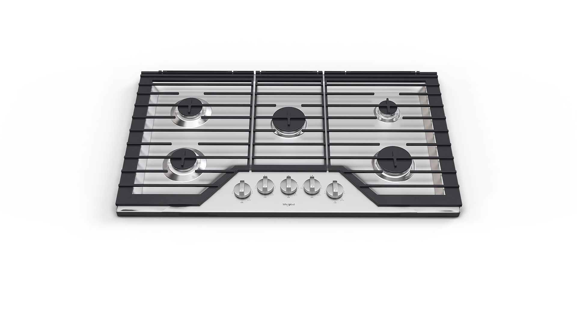Whirlpool Gas Cooktop WCG55US6HS 3D model_14