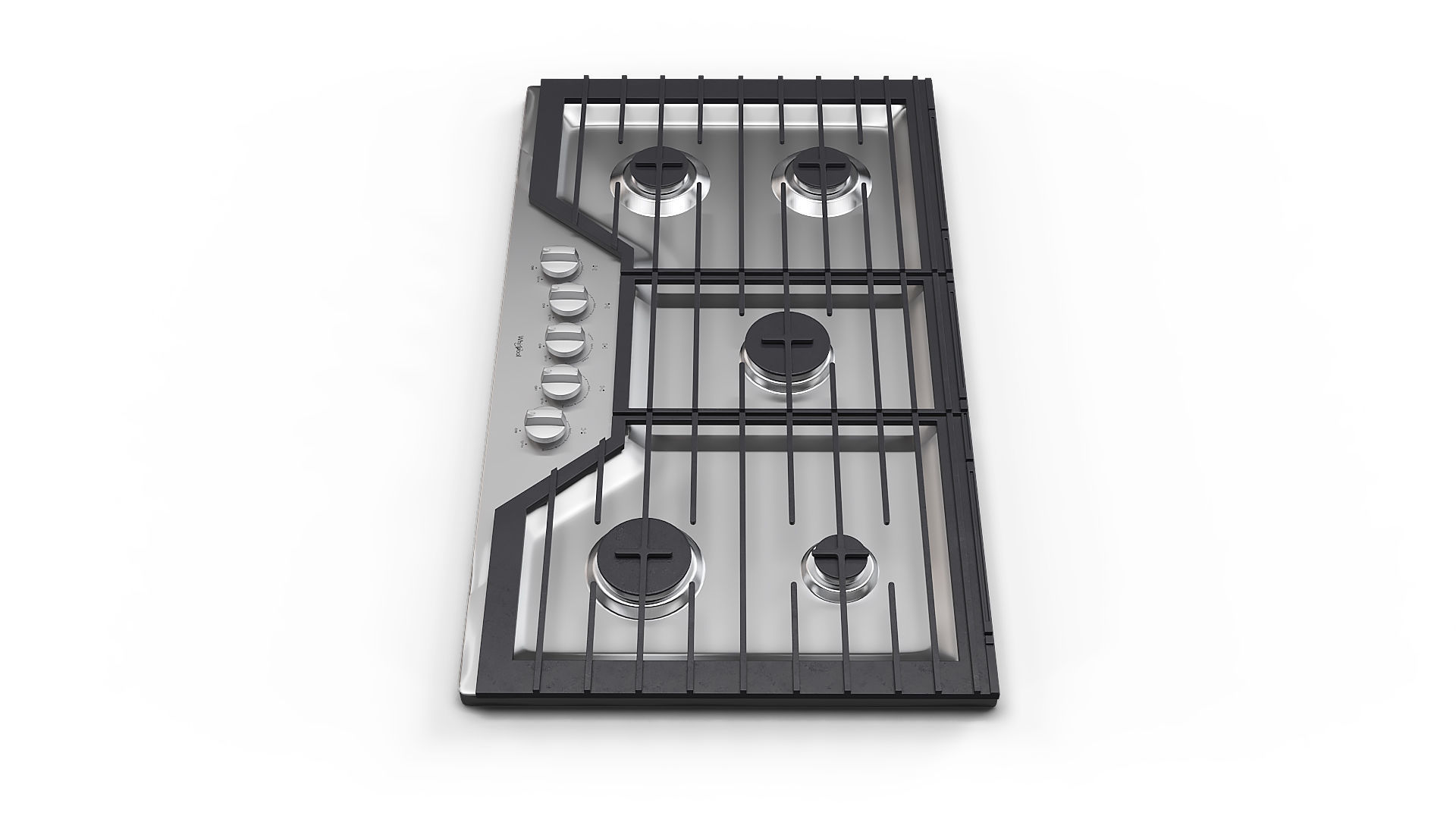 Whirlpool Gas Cooktop WCG55US6HS 3D model_11