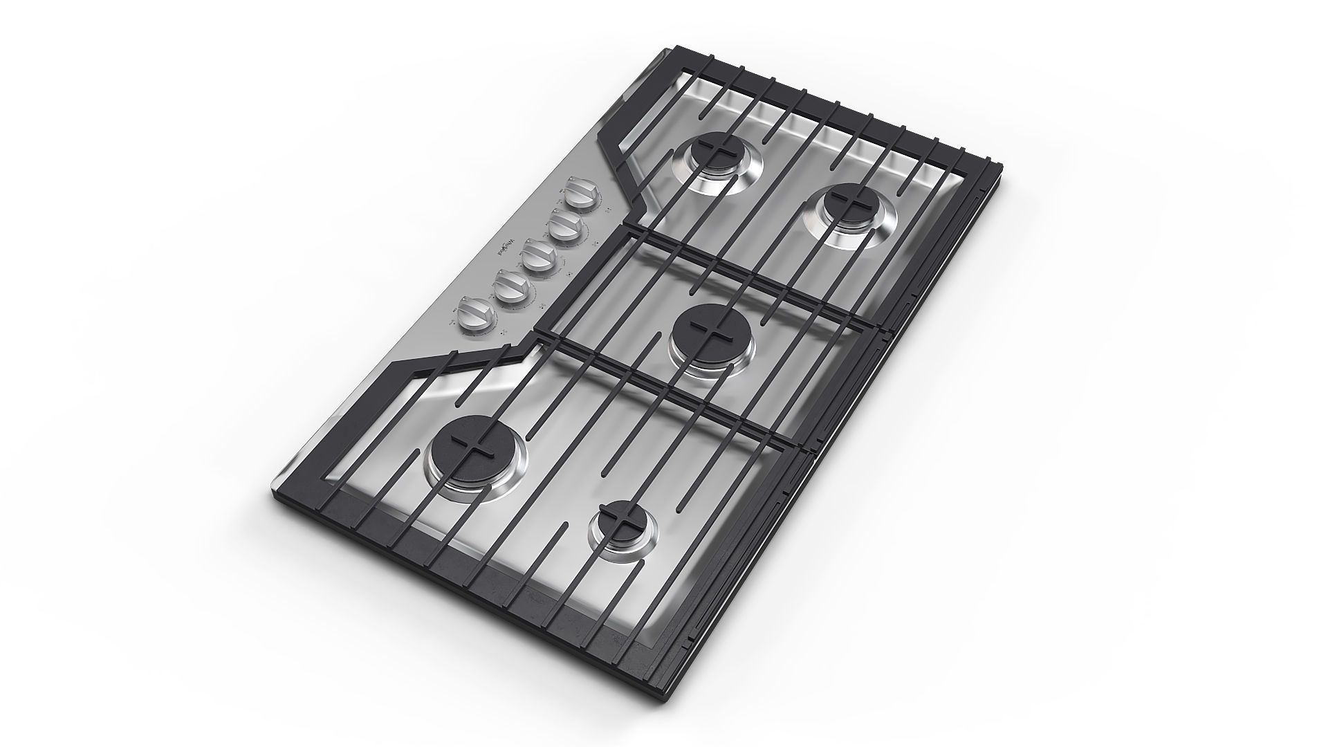 Whirlpool Gas Cooktop WCG55US6HS 3D model_10