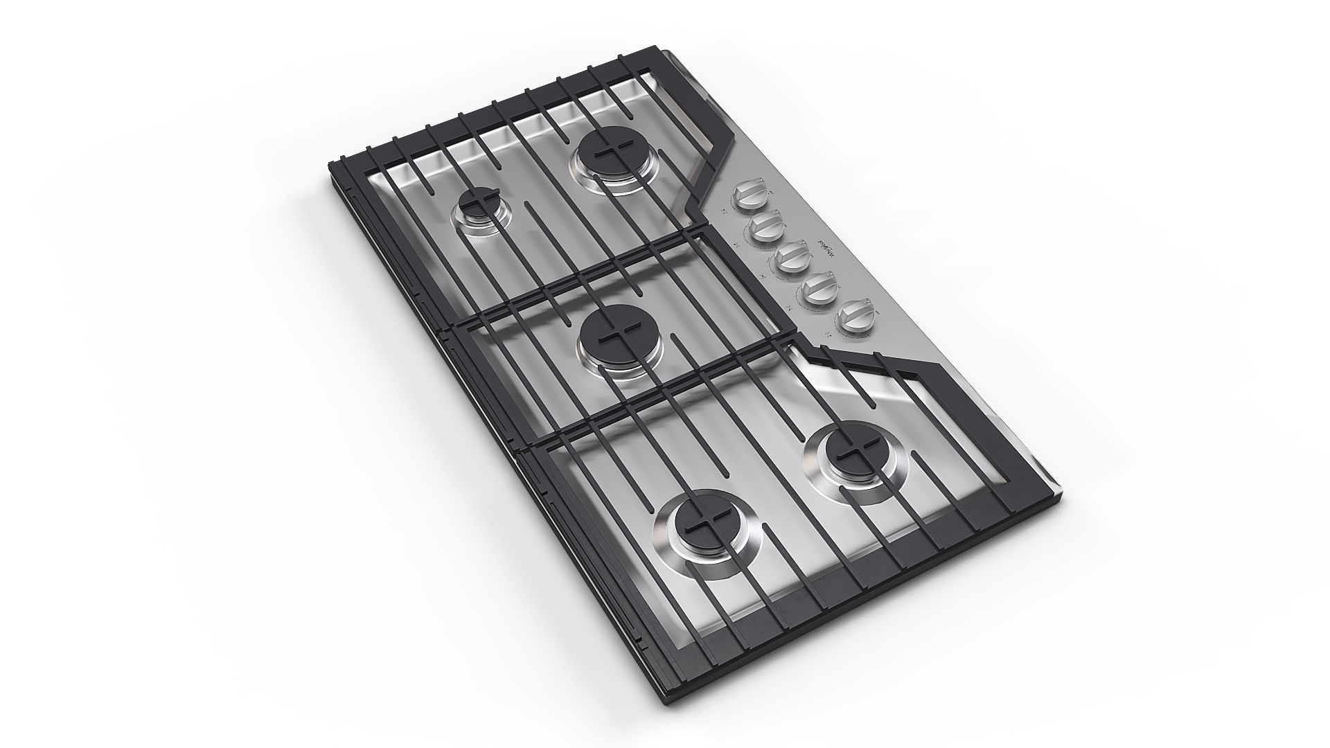 Whirlpool Gas Cooktop WCG55US6HS 3D model_6