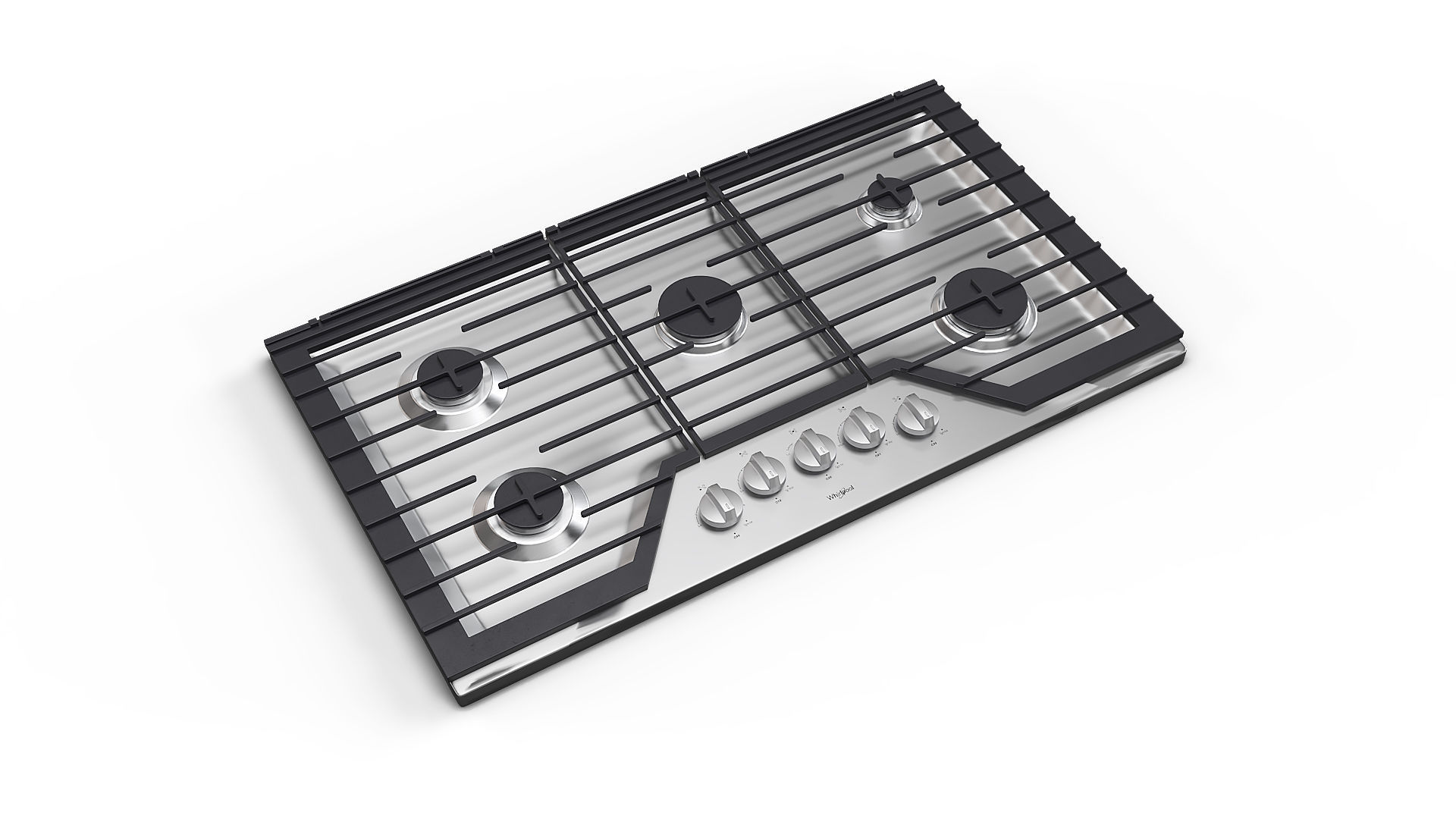 Whirlpool Gas Cooktop WCG55US6HS 3D model_1