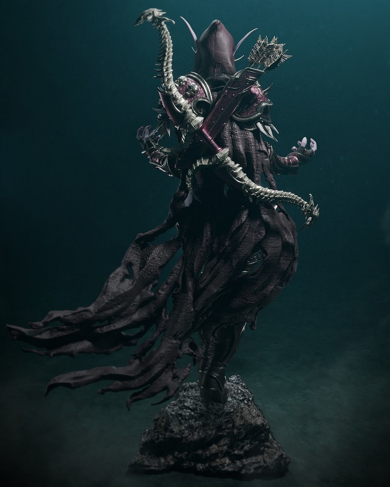 SYLVANAS WINDRUNNER 3D PRINT 3D print model_5