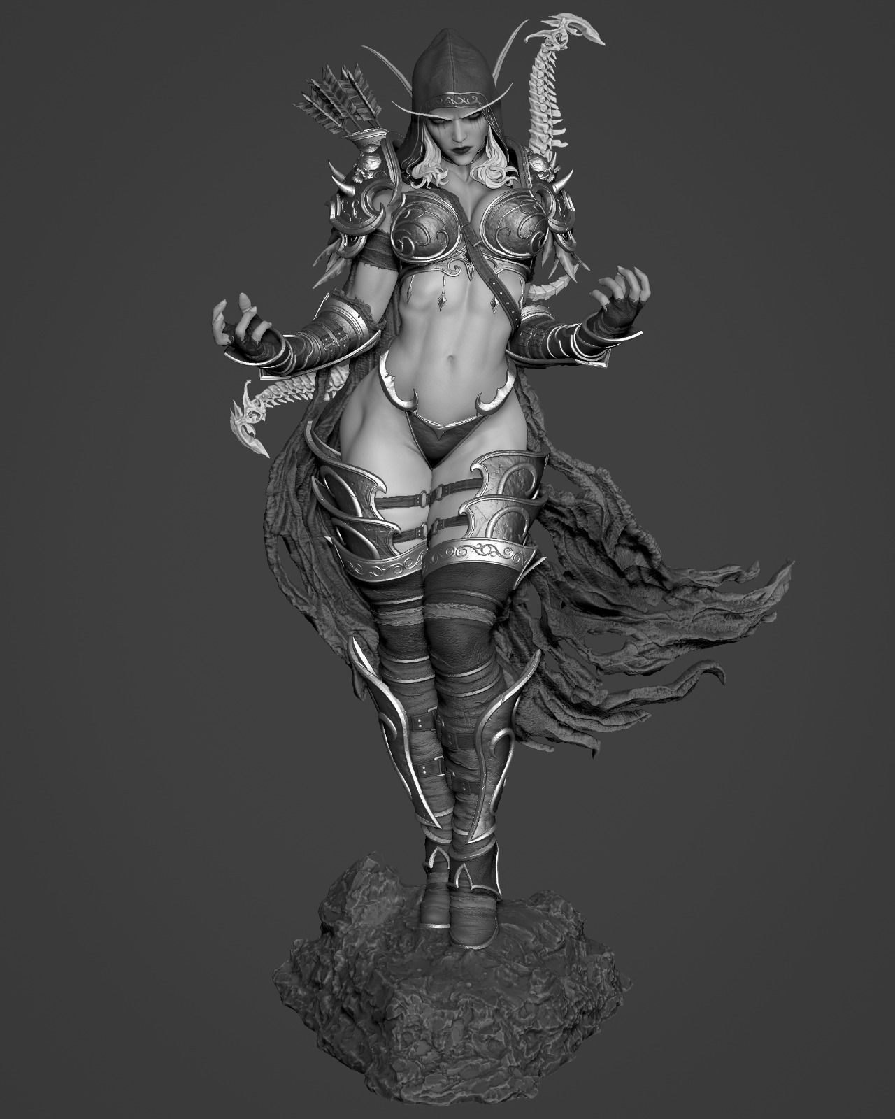 SYLVANAS WINDRUNNER 3D PRINT 3D print model_7