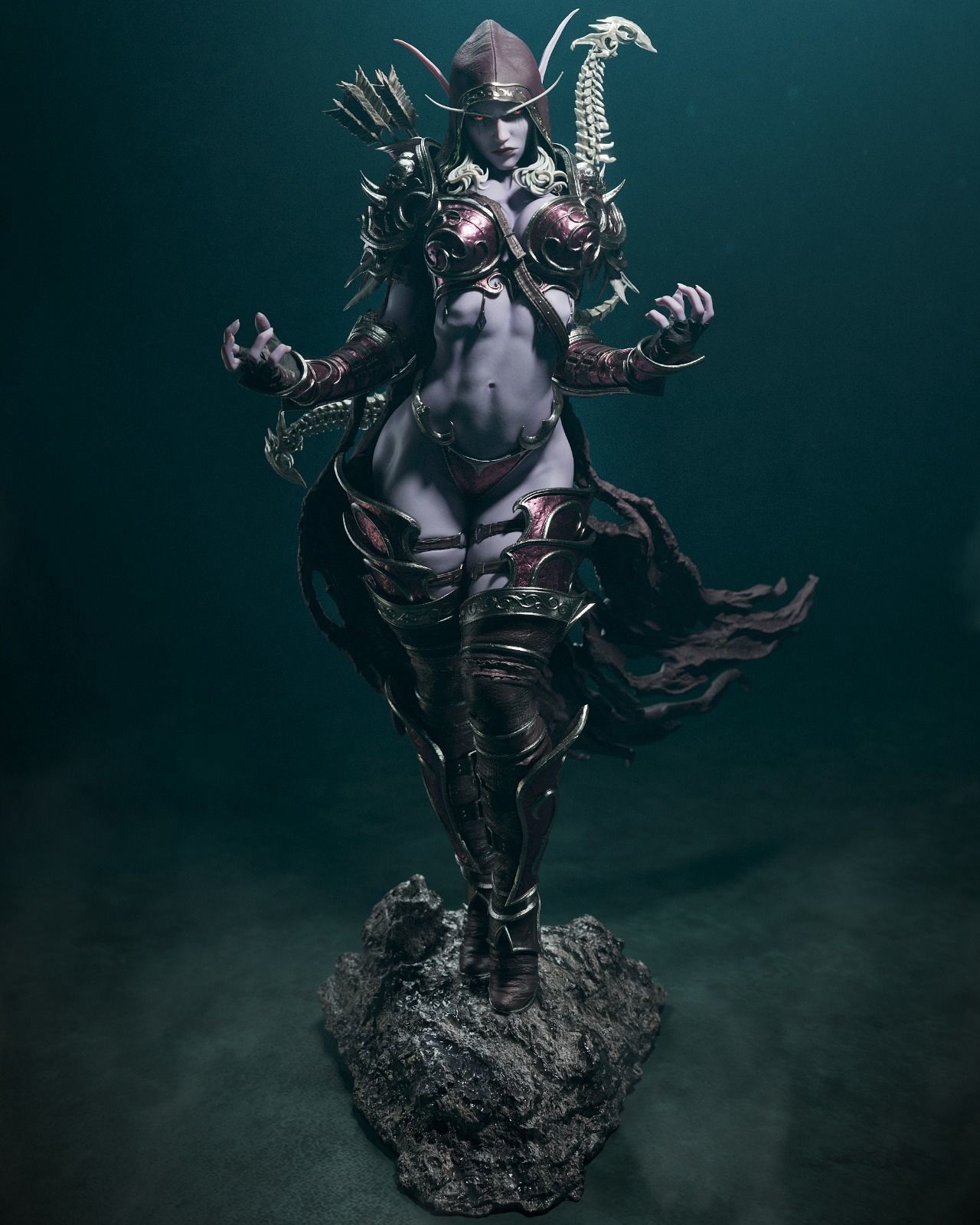 SYLVANAS WINDRUNNER 3D PRINT 3D print model_2