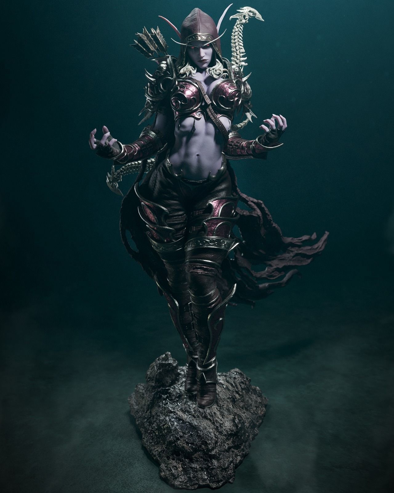 SYLVANAS WINDRUNNER 3D PRINT 3D print model_3