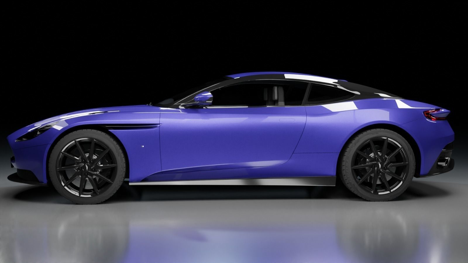 Aston Martin DB11 Low-poly 3D model_2