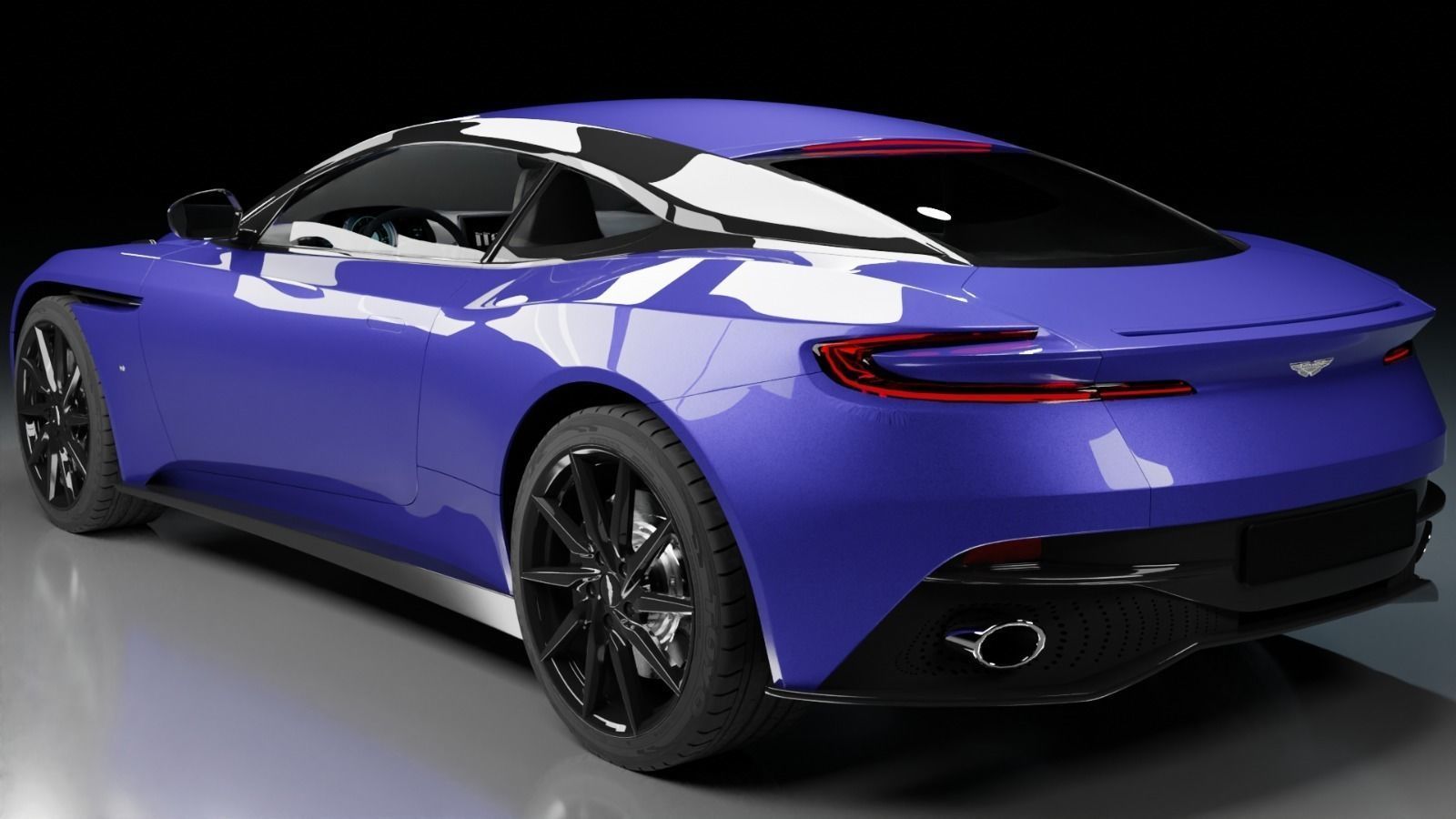 Aston Martin DB11 Low-poly 3D model_3