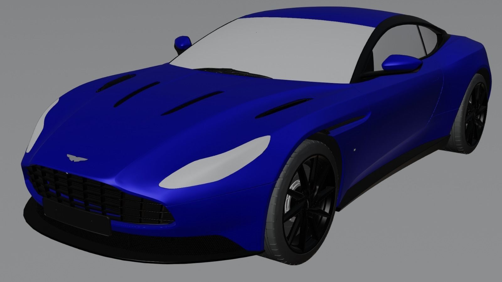 Aston Martin DB11 Low-poly 3D model_6