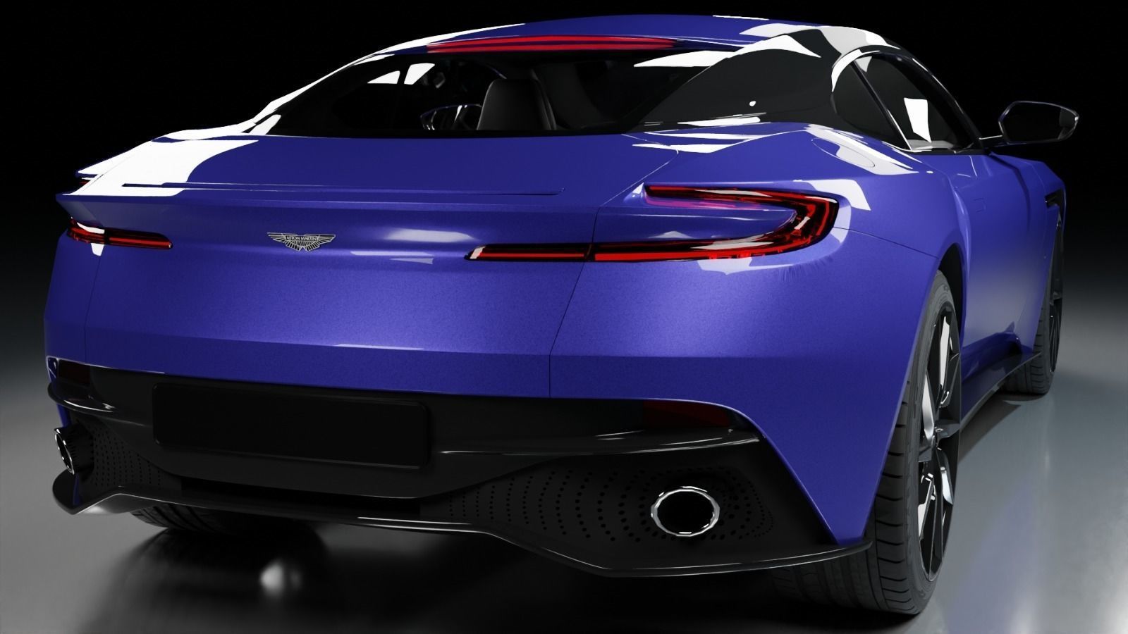 Aston Martin DB11 Low-poly 3D model_1