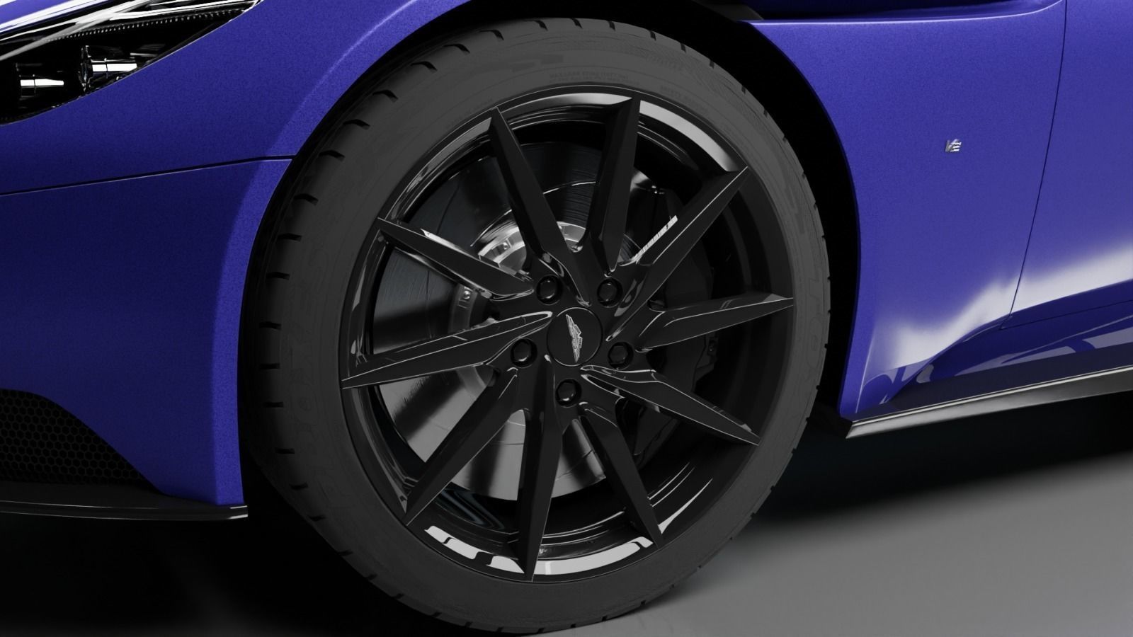 Aston Martin DB11 Low-poly 3D model_5