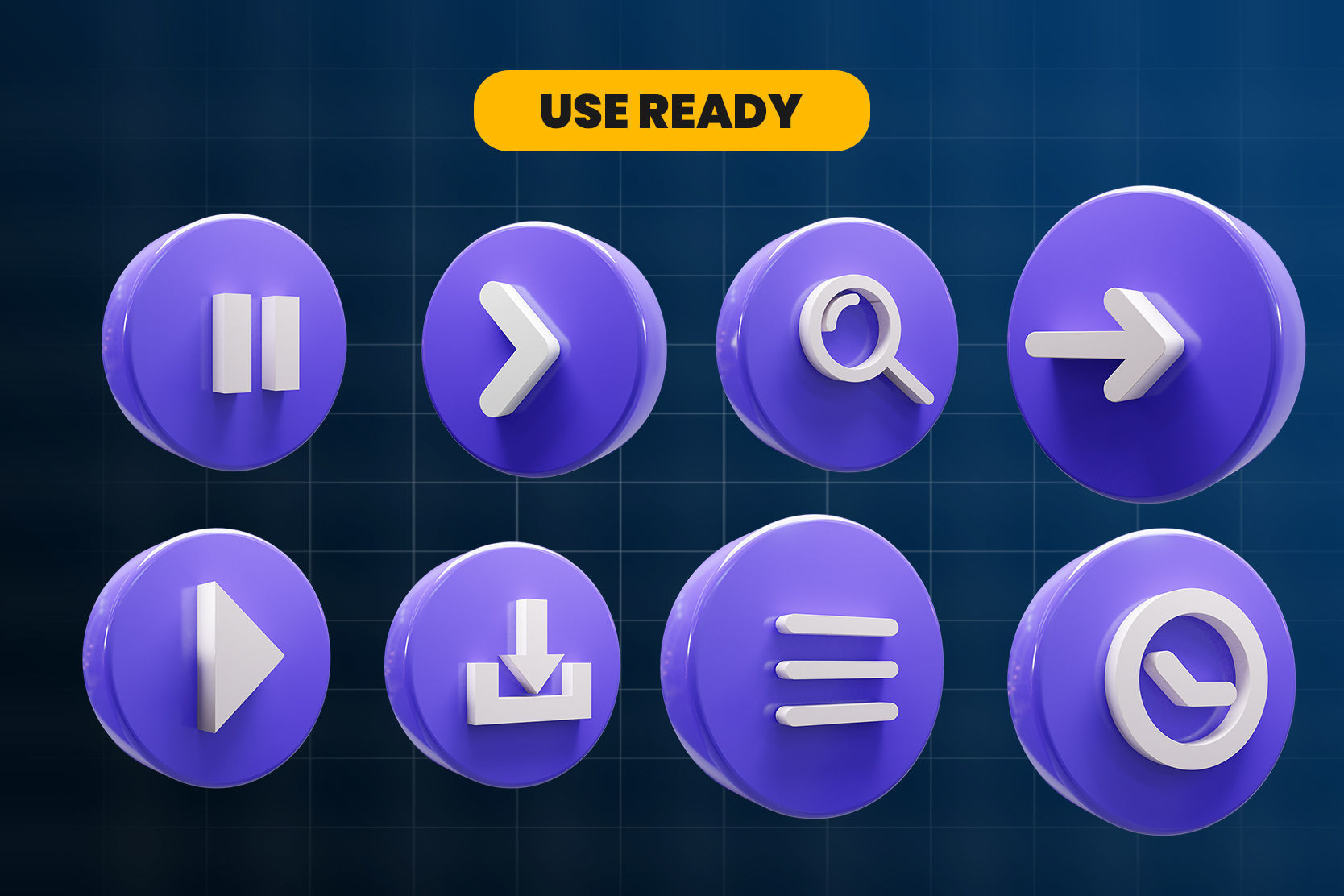 Web Apps Real stick 3d Illustration Icon Pack 3D model_3
