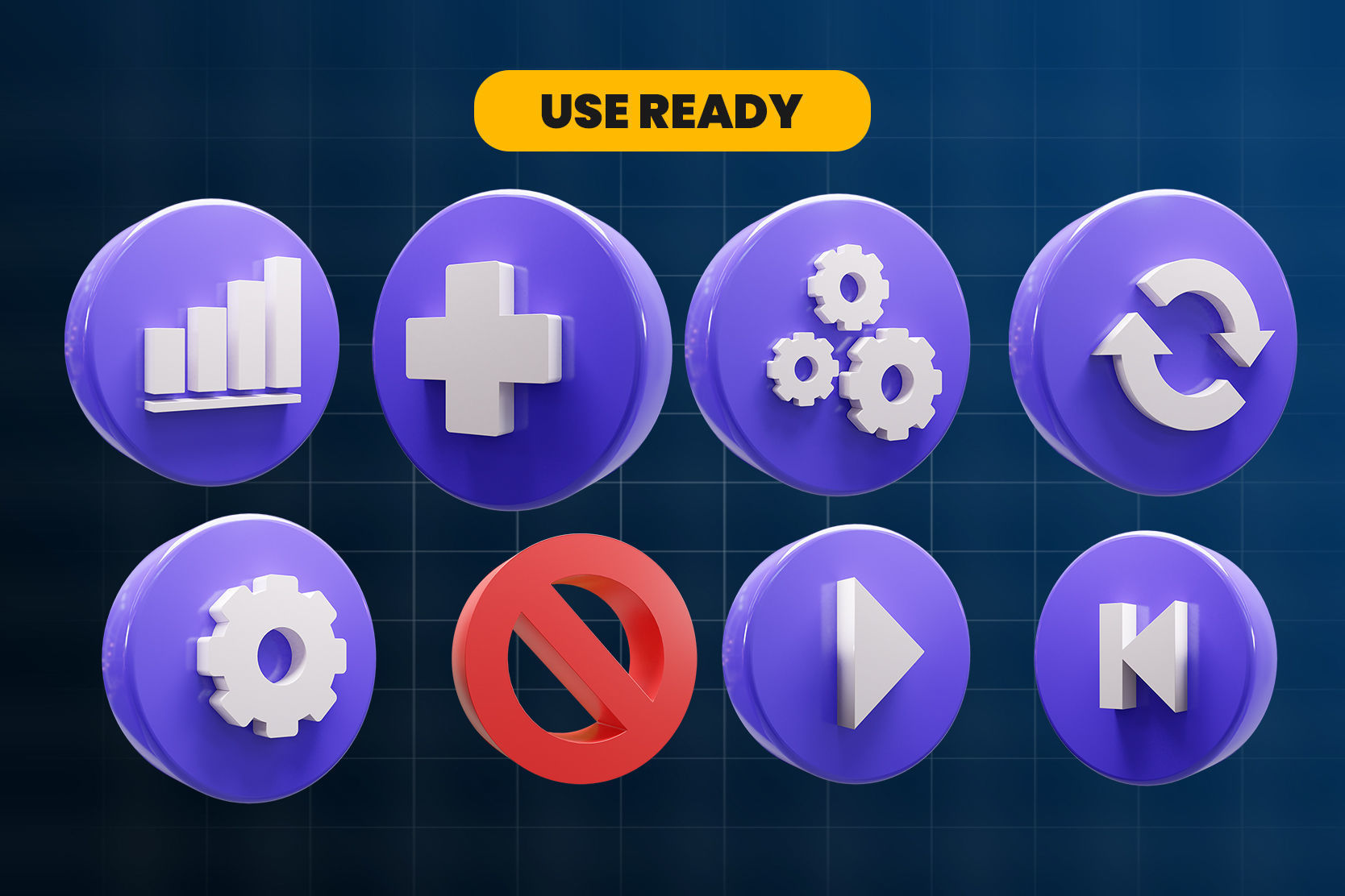 Web Apps Real stick 3d Illustration Icon Pack 3D model_2