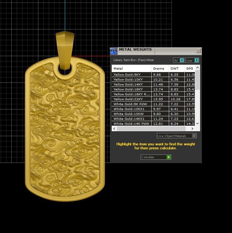 Cloud DogTag 3D print model_2