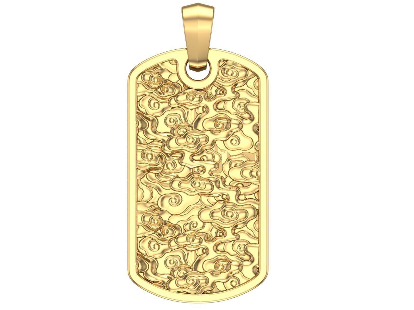 Cloud DogTag 3D print model_1