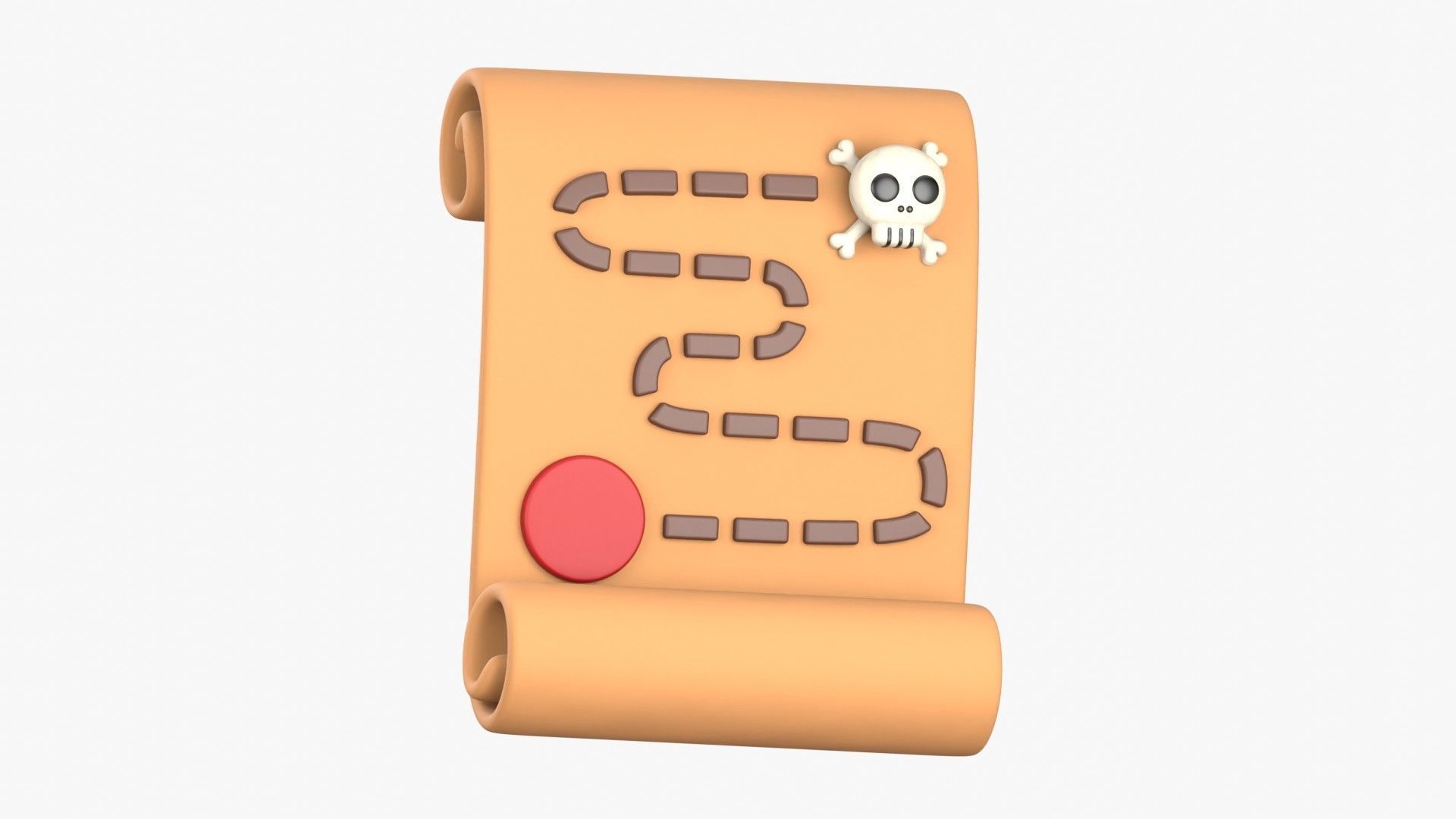 Game Map 3D Illustration 3D model_18