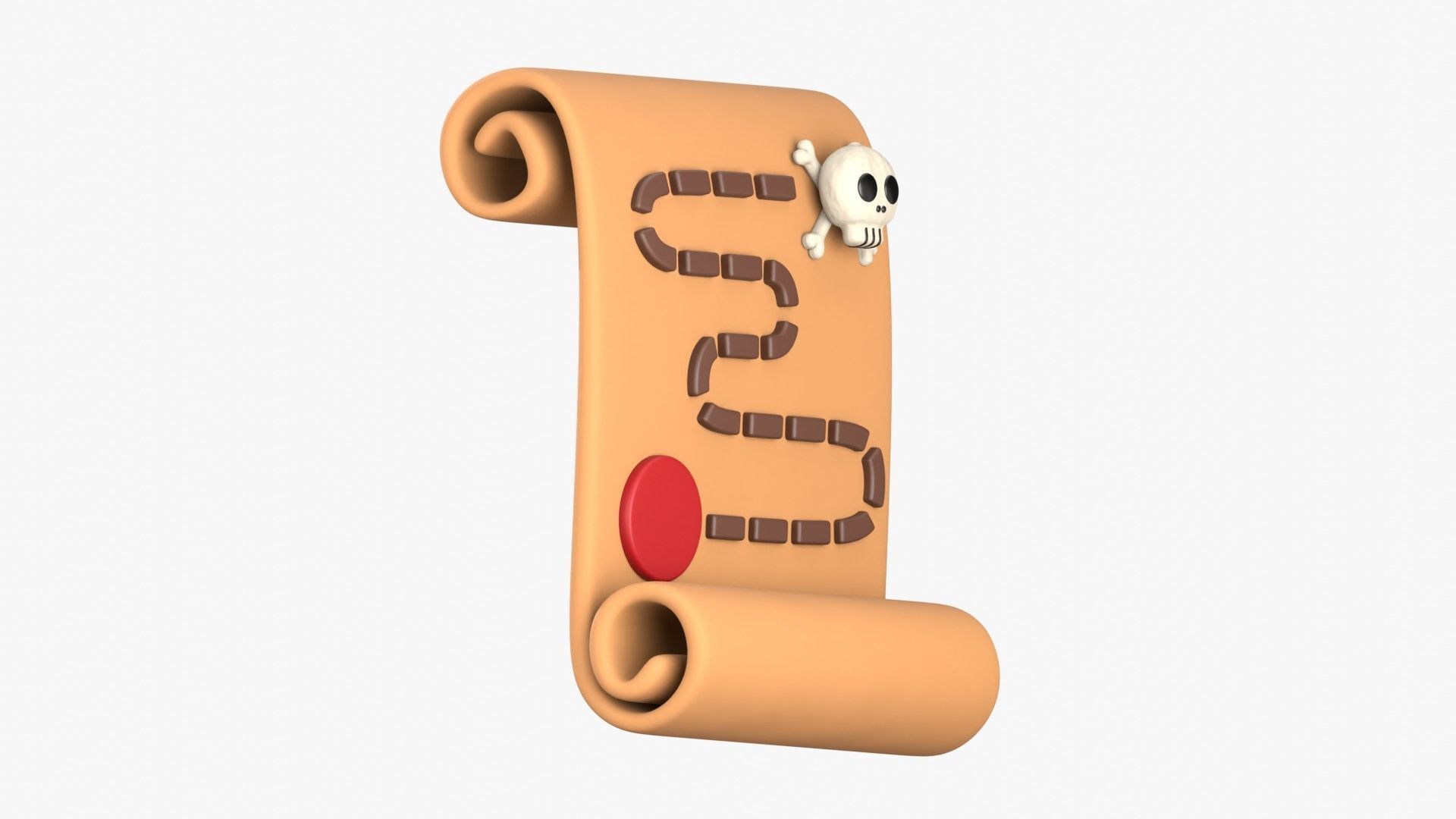 Game Map 3D Illustration 3D model_16