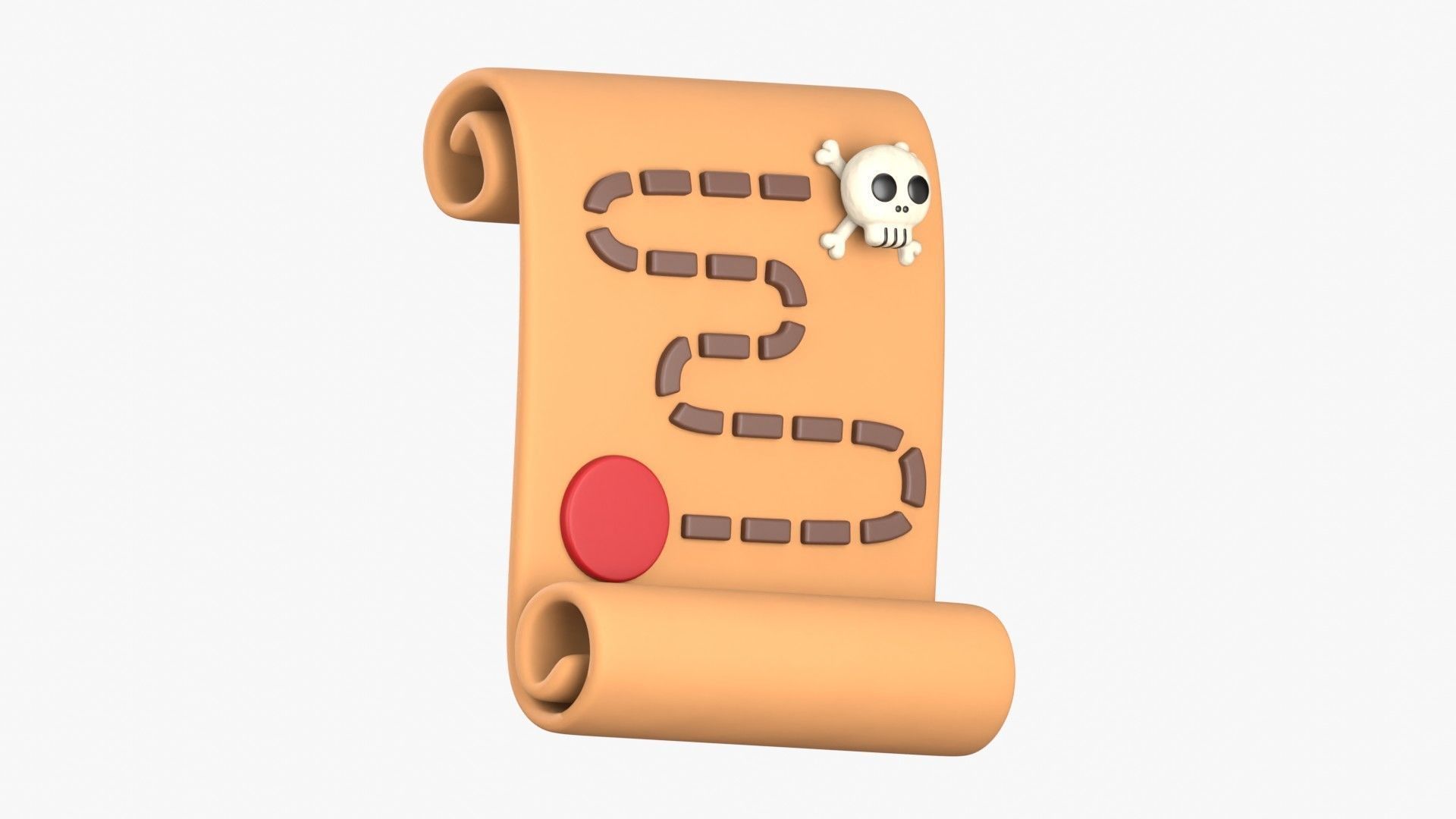 Game Map 3D Illustration 3D model_17