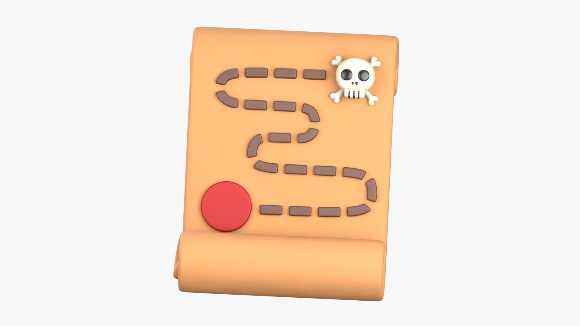 Game Map 3D Illustration 3D model_19