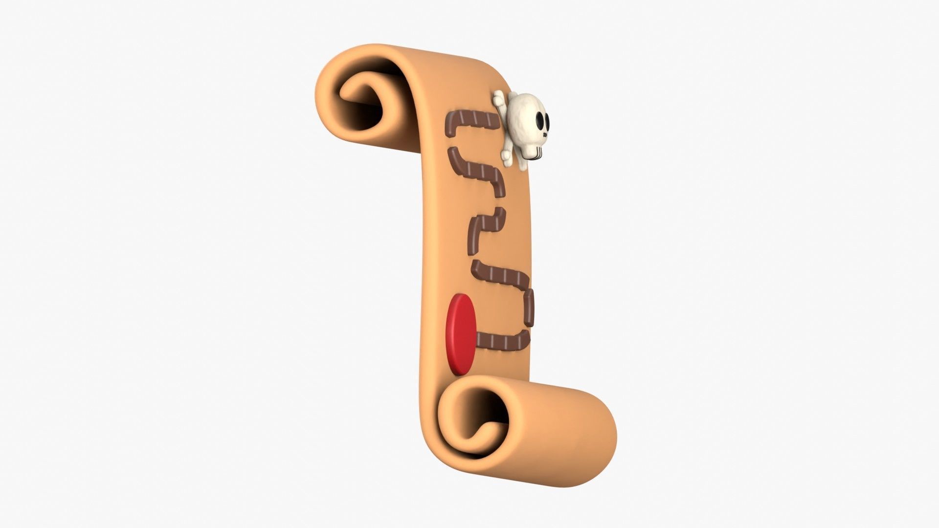 Game Map 3D Illustration 3D model_15