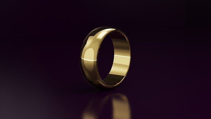 wide plain Ring  Free 3D print model