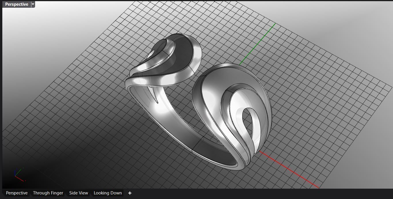 rings 3D print model_3