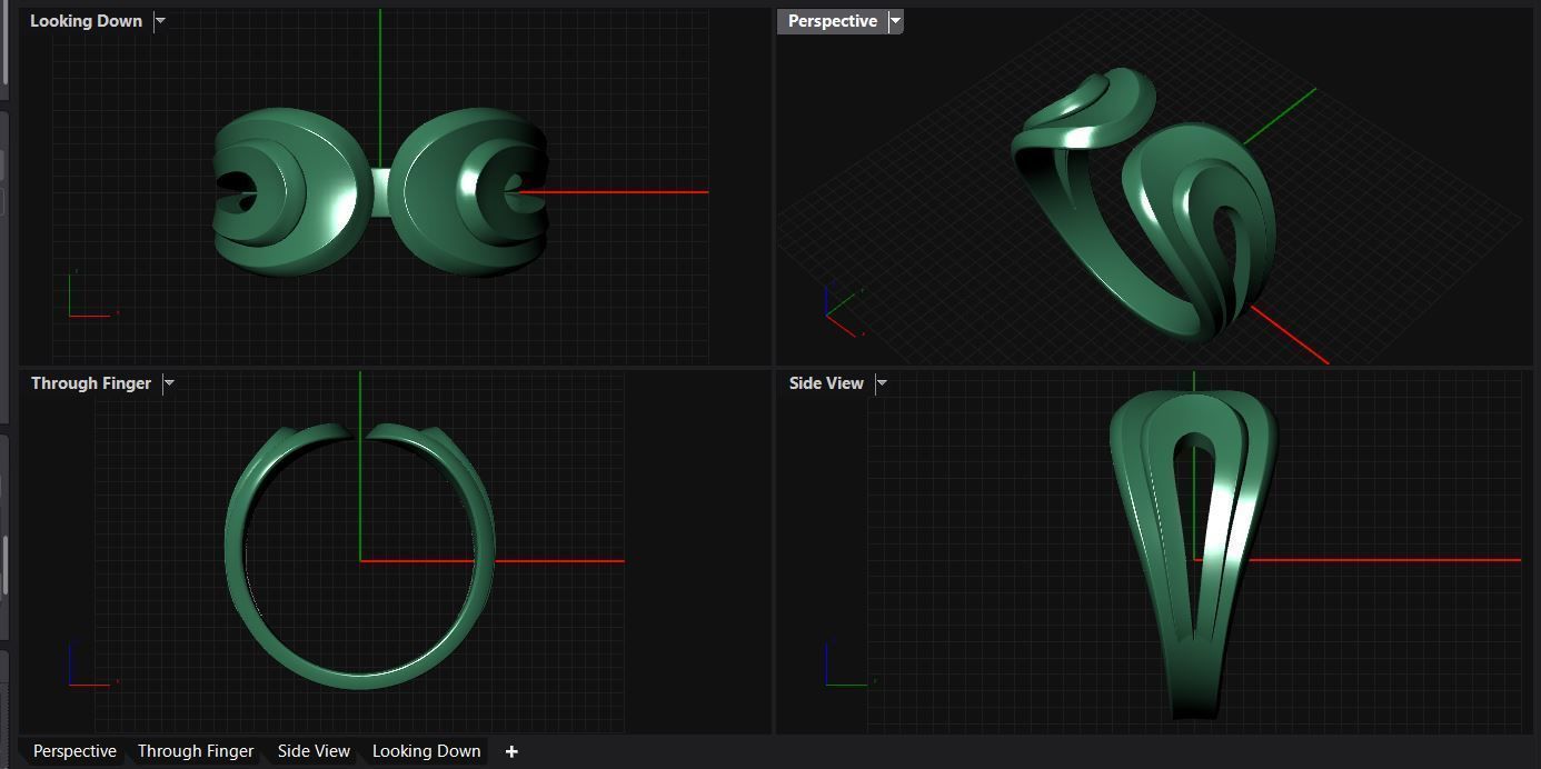rings 3D print model_2