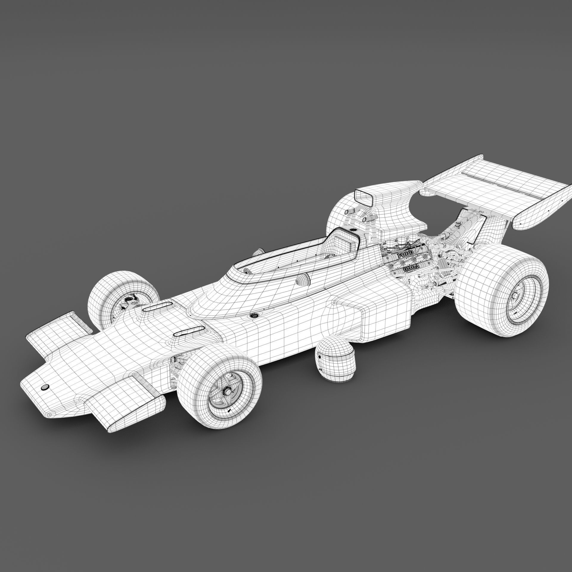 Lotus 72 Formula-1 3D model_7