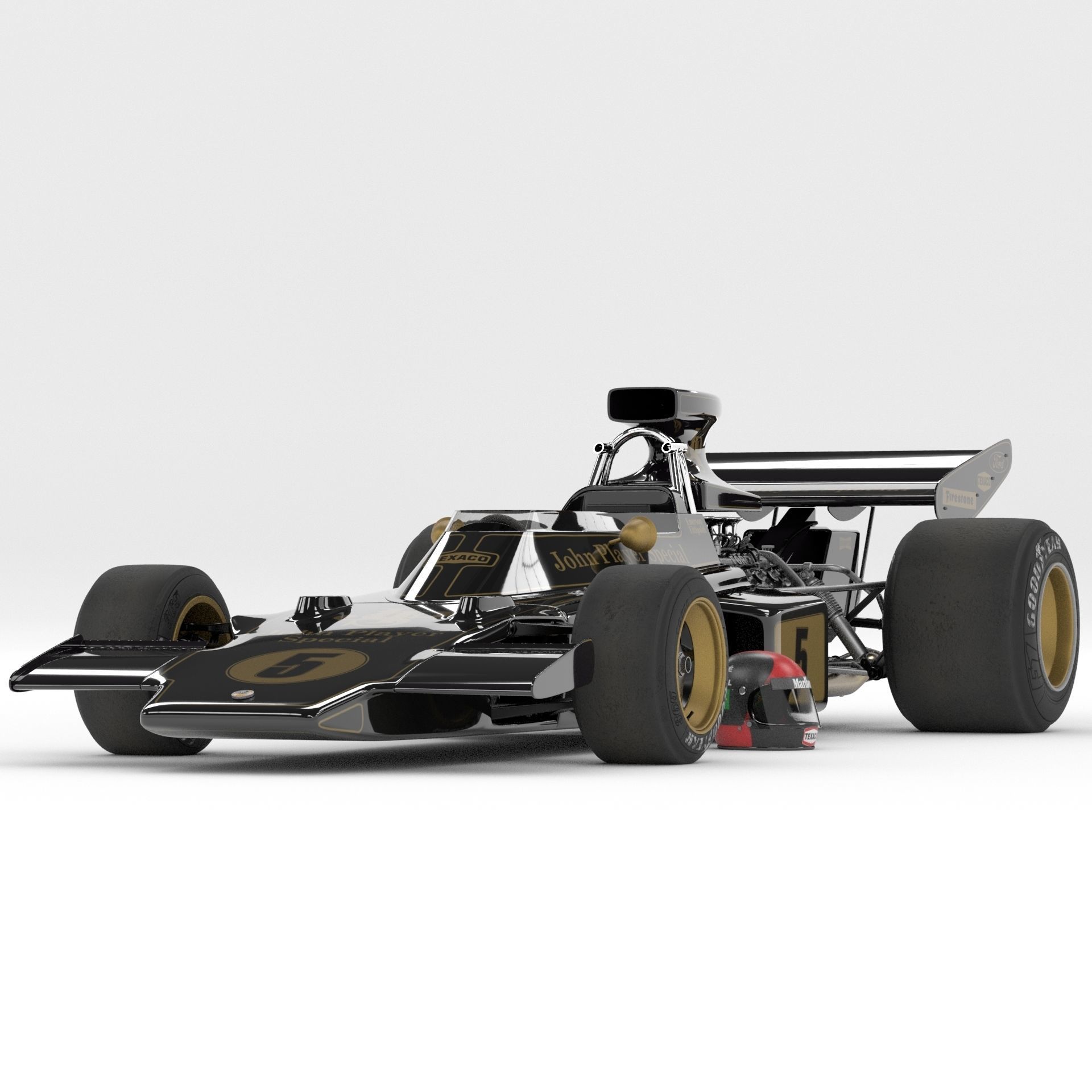 Lotus 72 Formula-1 3D model_2