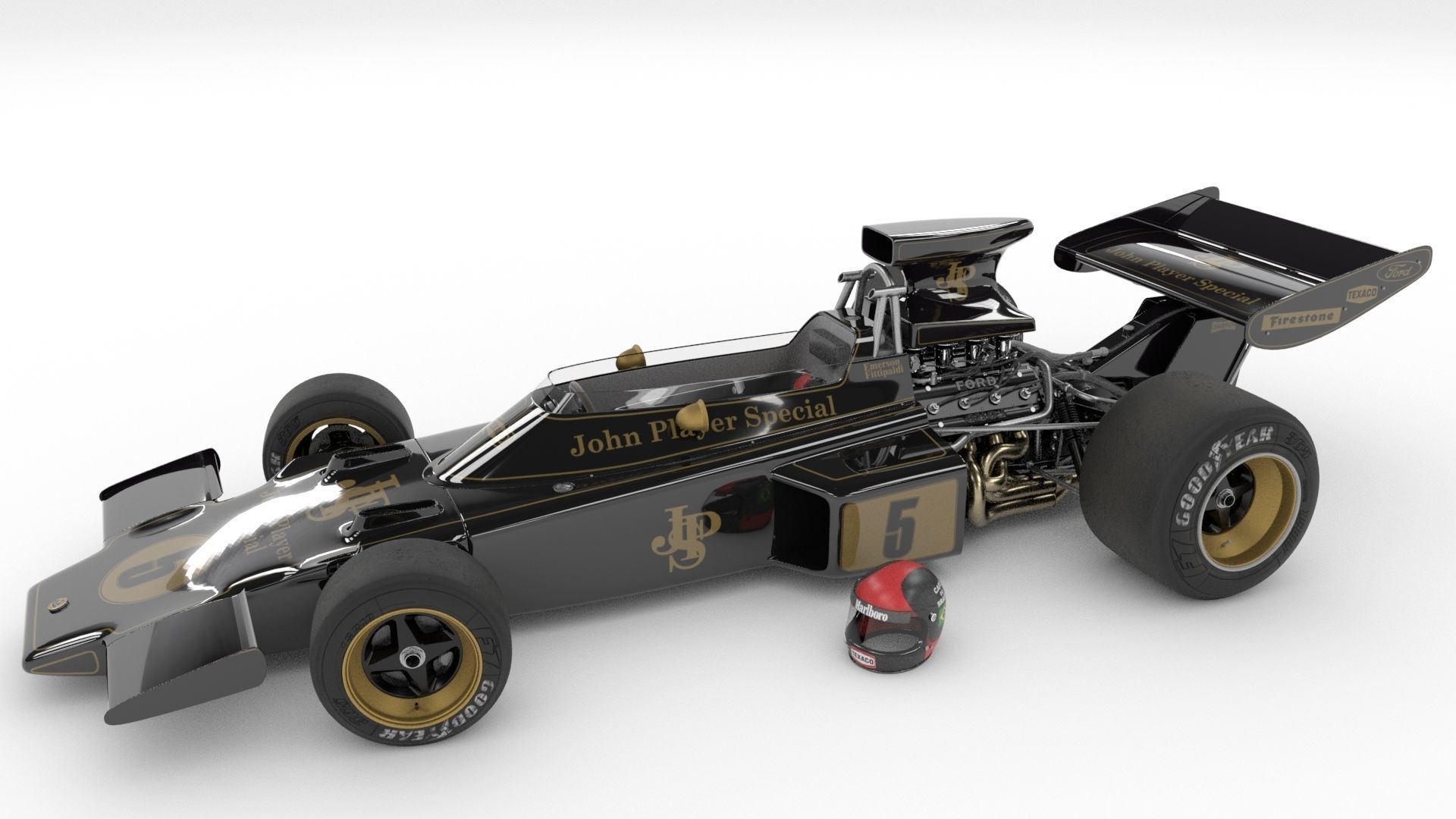 Lotus 72 Formula-1 3D model_9