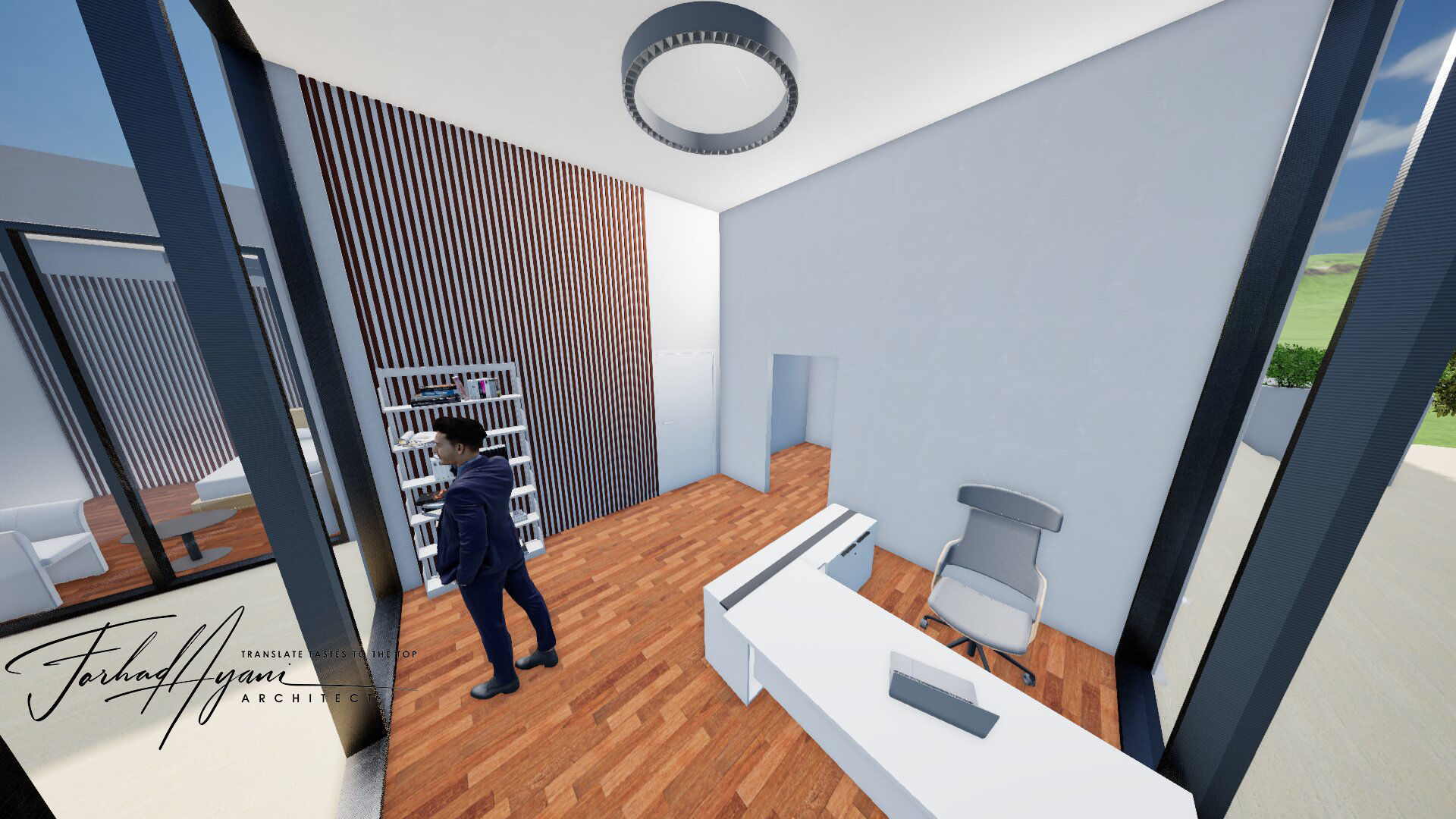 3D model and Animation of geometry modeled in Revit 3D model_27