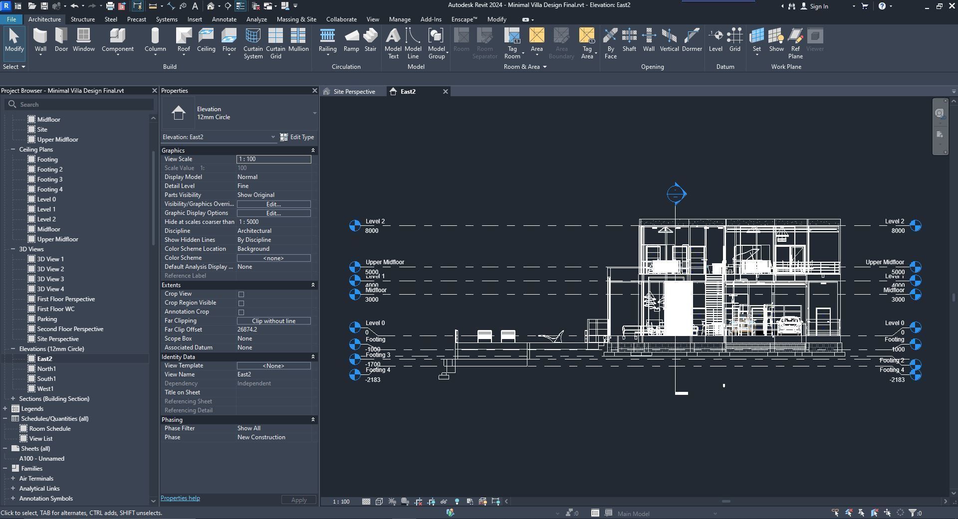 3D model and Animation of geometry modeled in Revit 3D model_26