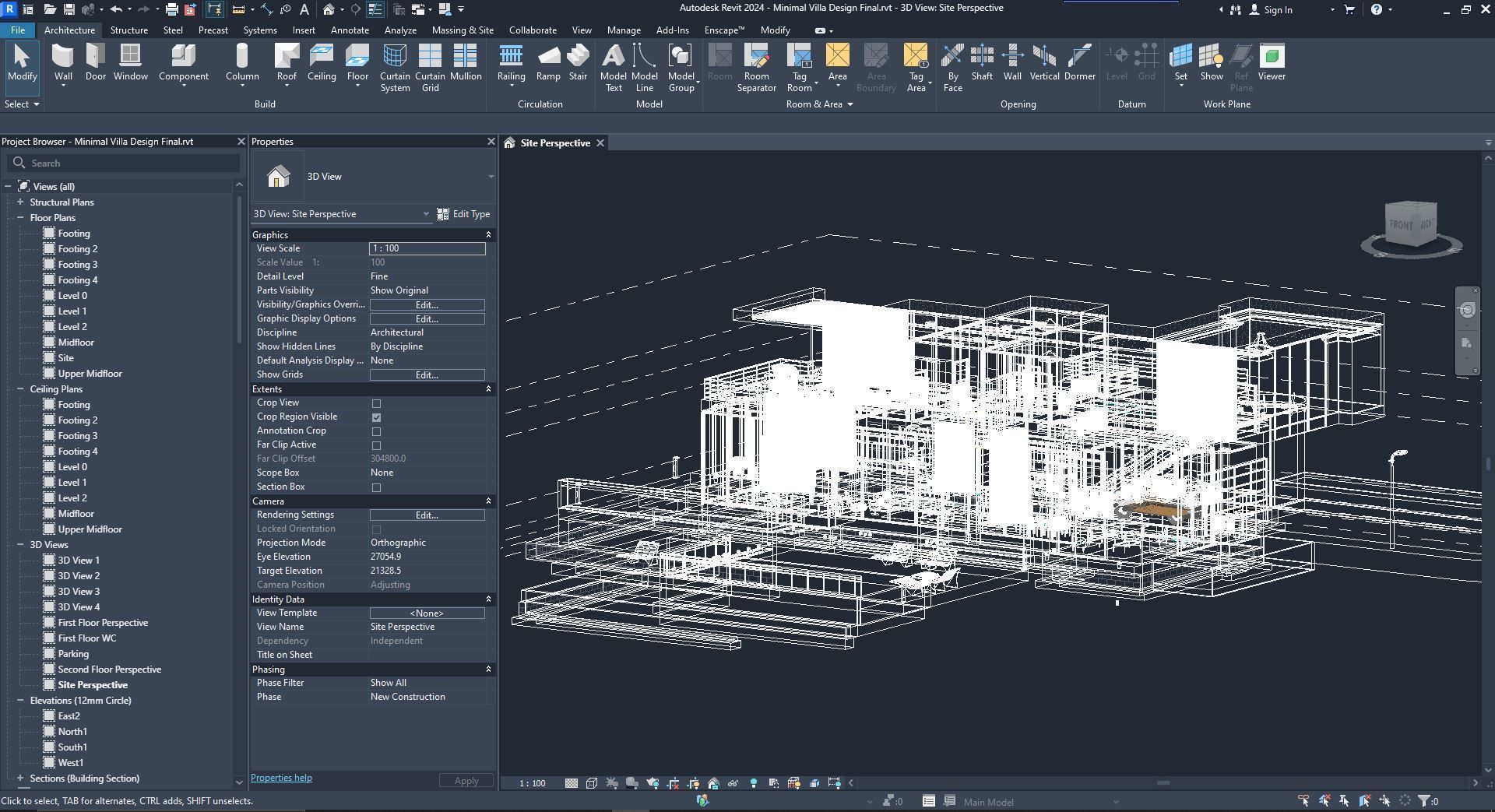 3D model and Animation of geometry modeled in Revit 3D model_25