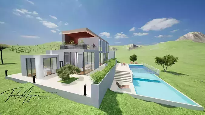 3D model and Animation of geometry modeled in Revit