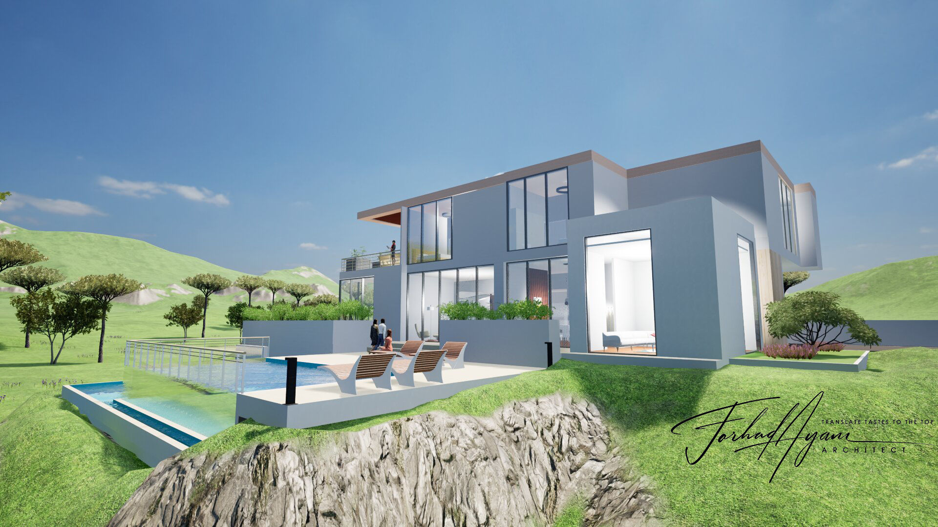 3D model and Animation of geometry modeled in Revit 3D model_15