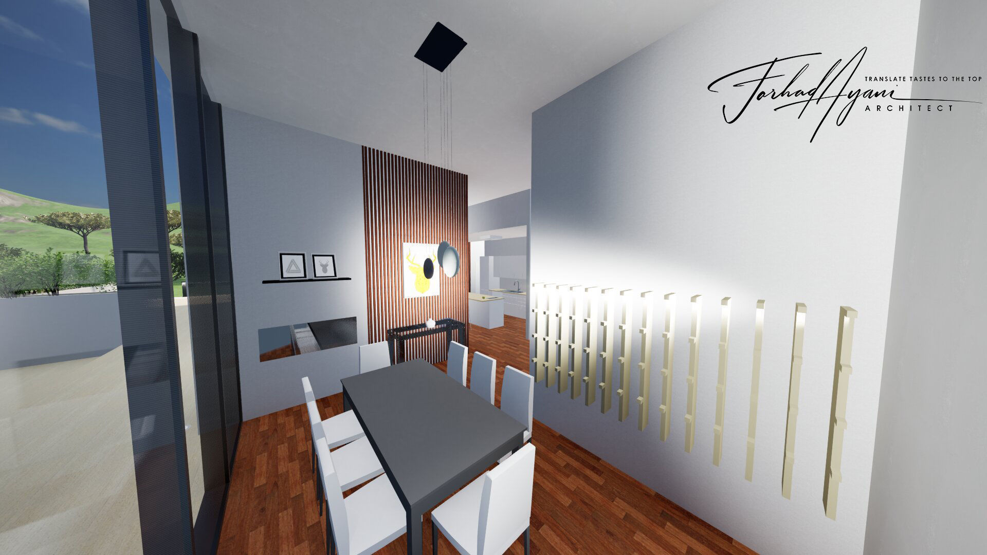 3D model and Animation of geometry modeled in Revit 3D model_8