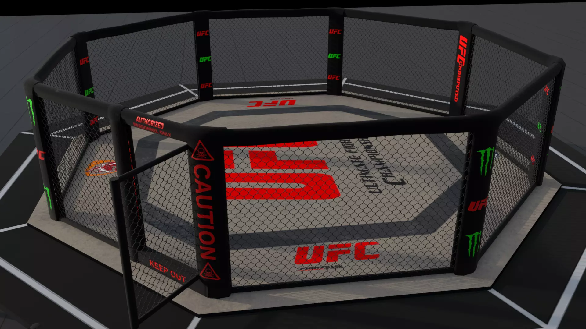 UFC MMA Fighting Arena 3D model