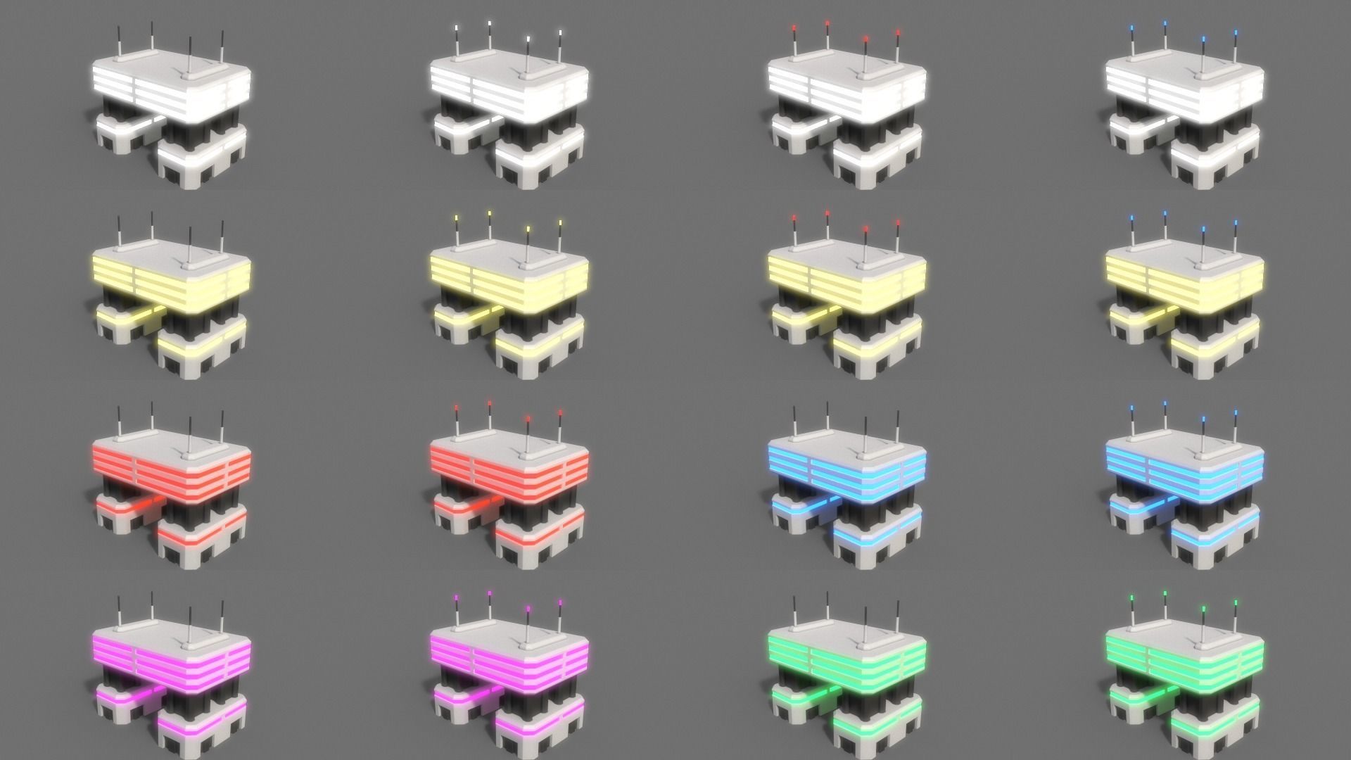 PBR Sci-Fi Building A 21-30 3D Model Collection_30