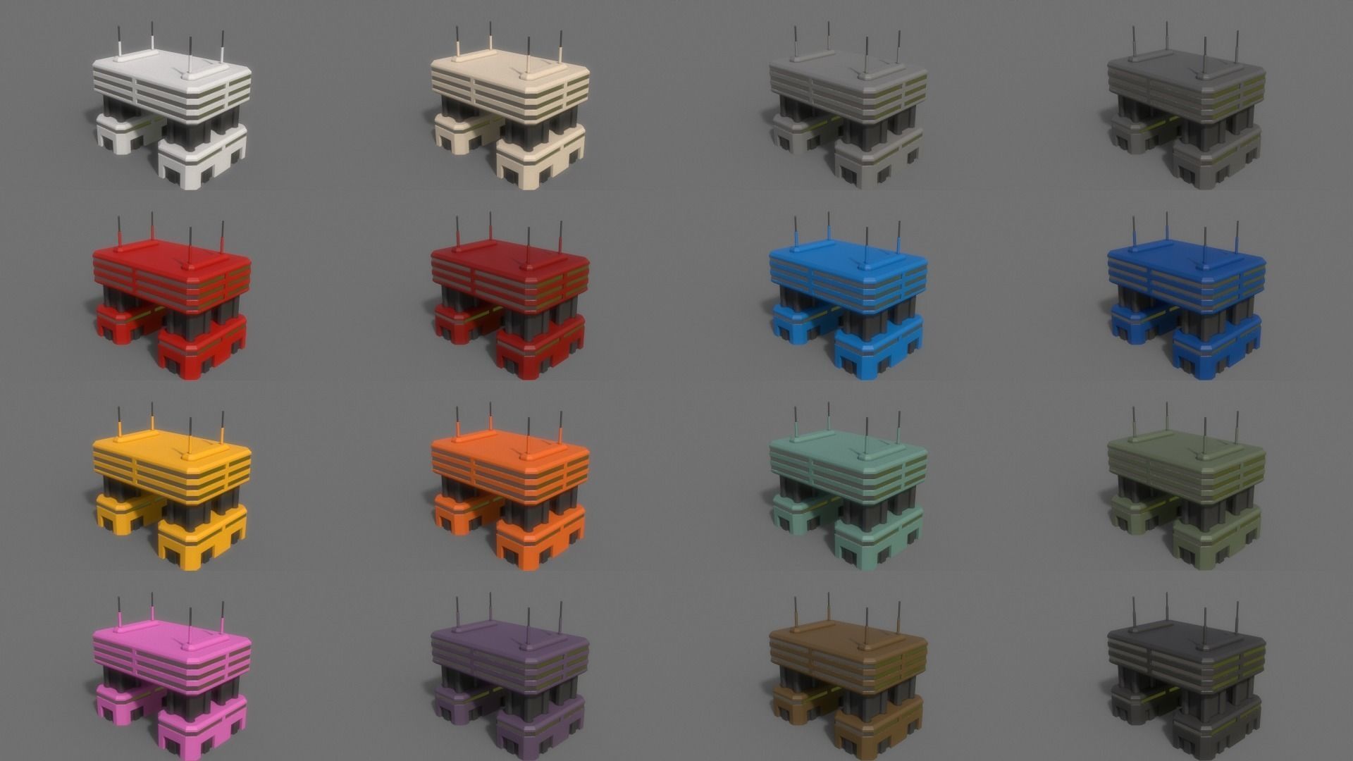 PBR Sci-Fi Building A 21-30 3D Model Collection_20