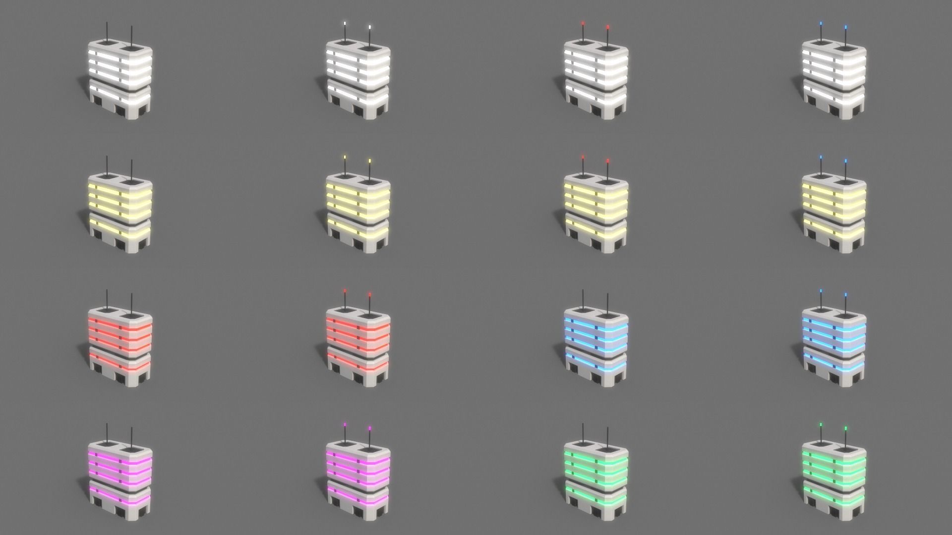 PBR Sci-Fi Building A 21-30 3D Model Collection_24