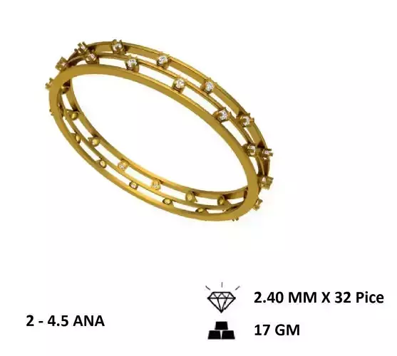 Fancy Bangles  3d Model