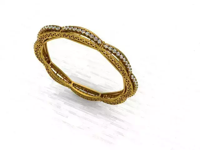 Fancy Bangles  3d Model