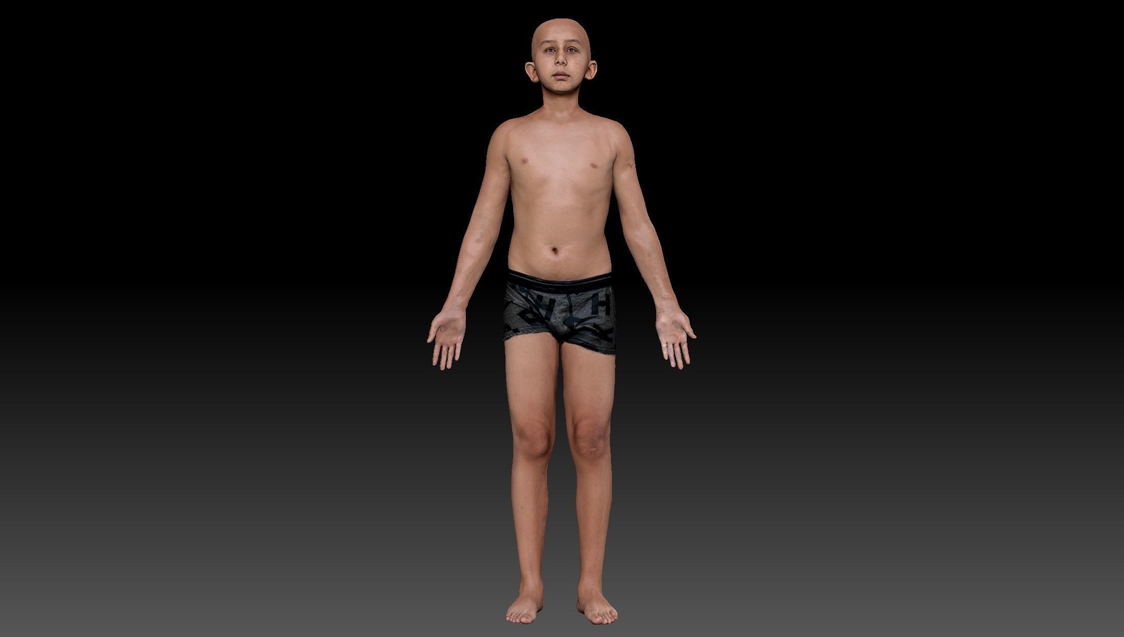 Boy Complete Anatomy 3D Low-poly 3D model_4