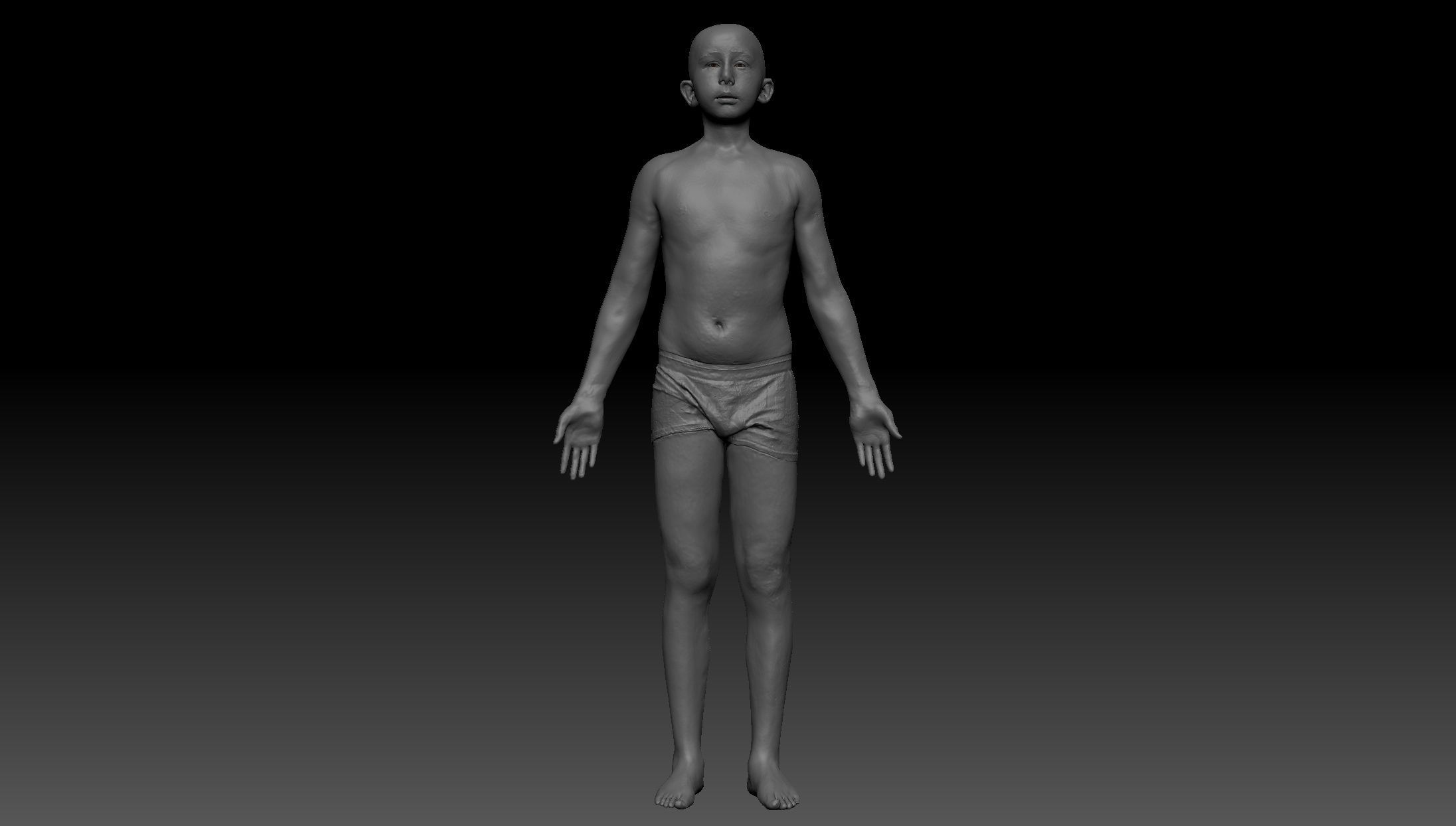 Boy Complete Anatomy 3D Low-poly 3D model_3