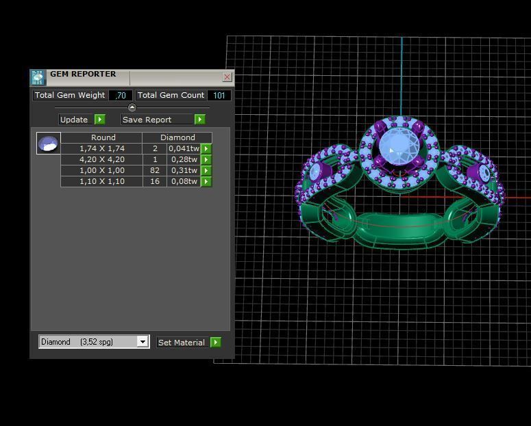 messika ring 3D print model_3