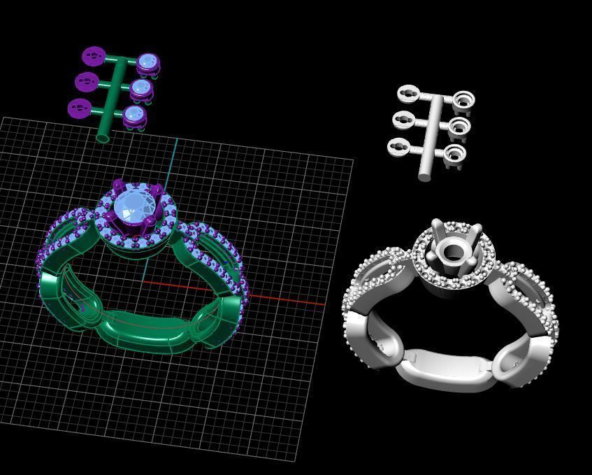 messika ring 3D print model_1