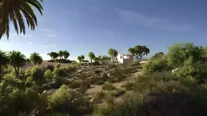 Archmodels vol 276 for 3dsmax - desert plants 3D model