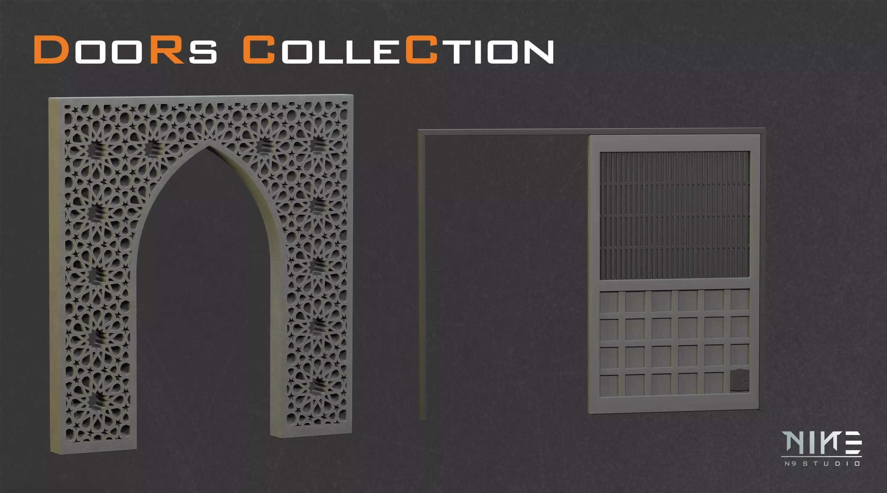 Doors Collection 3D model_15